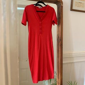 Zara, Red midi dress